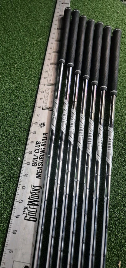 TRUE TEMPER AMT WHITE S300 STIFF IRON IRONS SHAFTS 4-PW 0.355 TAPER TIP4