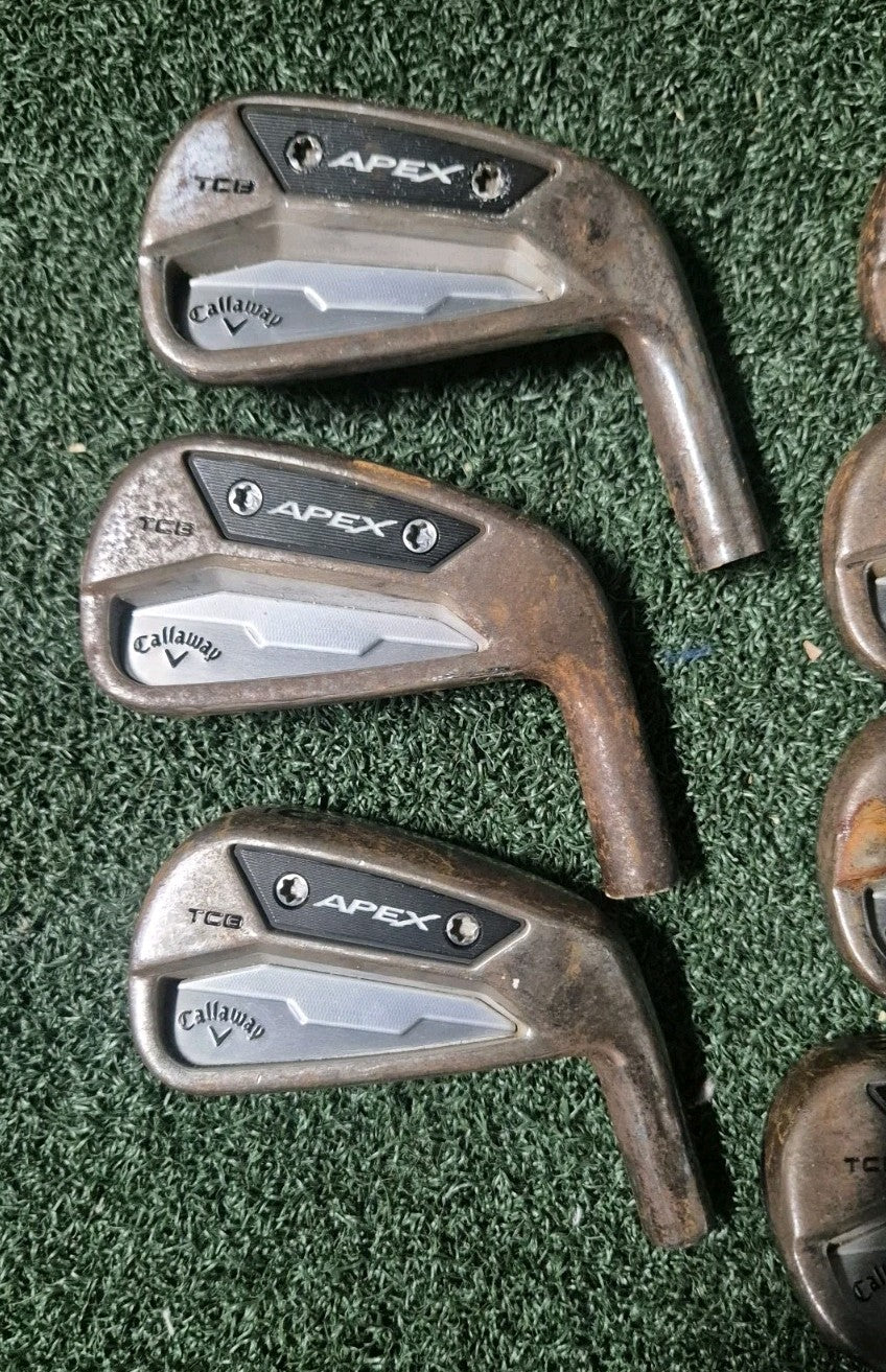 CALLAWAY APEX TCB FORGED 24' IRONS 4-PW - LIMITED EDITION RAW HEADS ONLY 1