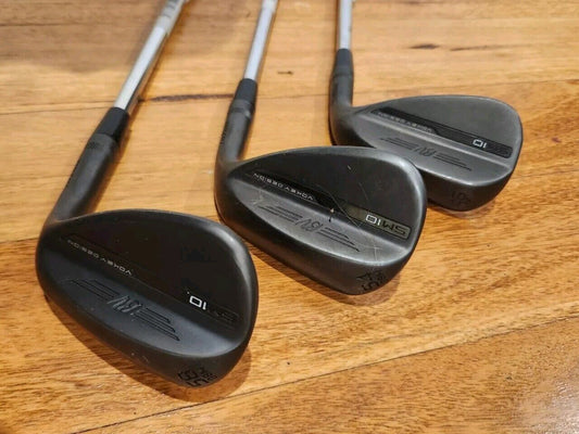 TITLEIST SM10 VOKEY WEDGES - (JET BLACK NICKEL CHROME) - VARIOUS LOFT AND BOUNCE