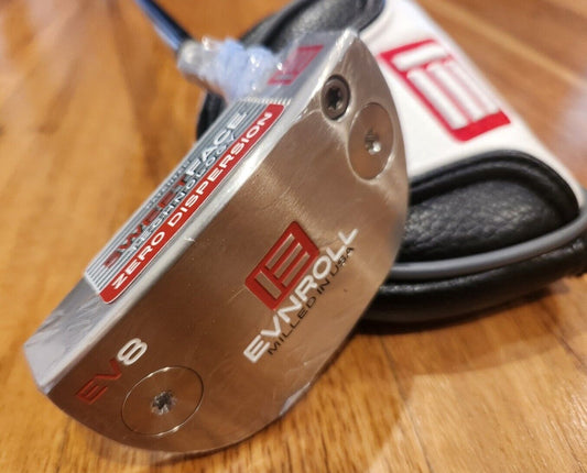 Evnroll EV8 Satin Chrome Tour Mallet Putter 100% Milled Golf Putter - BRAND NEW