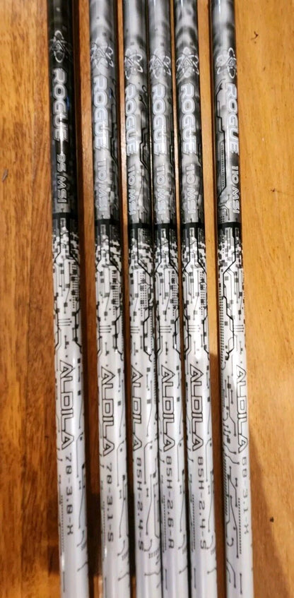 ALDILA ROGUE SILVER & BLACK DRIVER FAIRWAY HYBRID VARIOUS GOLF SHAFTS + ADAPTER