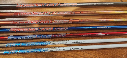 FUJIKURA EVOLUTION I II III IV V EVO SHAFTS  - CUSTOM ADAPTER AND GRIP INCLUDED