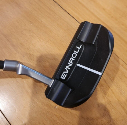 EVNROLL ER8V BLACK 100% Milled Golf Putter - 34"