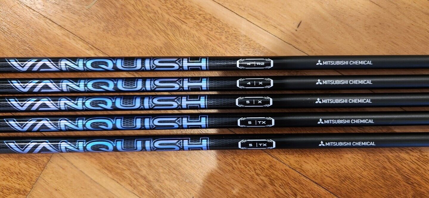 MITSUBISHI VANQUISH PRECISION CRAFTED GOLF SHAFTS - GRIP & ADAPTER FITTED RSXTX