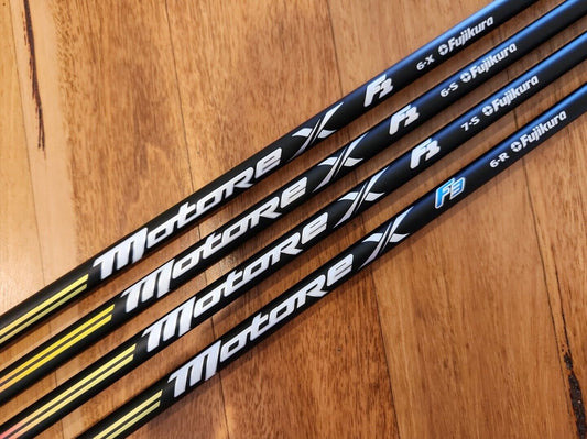 FUJIKURA MOTORE X F1 & F3 GOLF SHAFTS - ADAPTER & GRIP INCLUDED