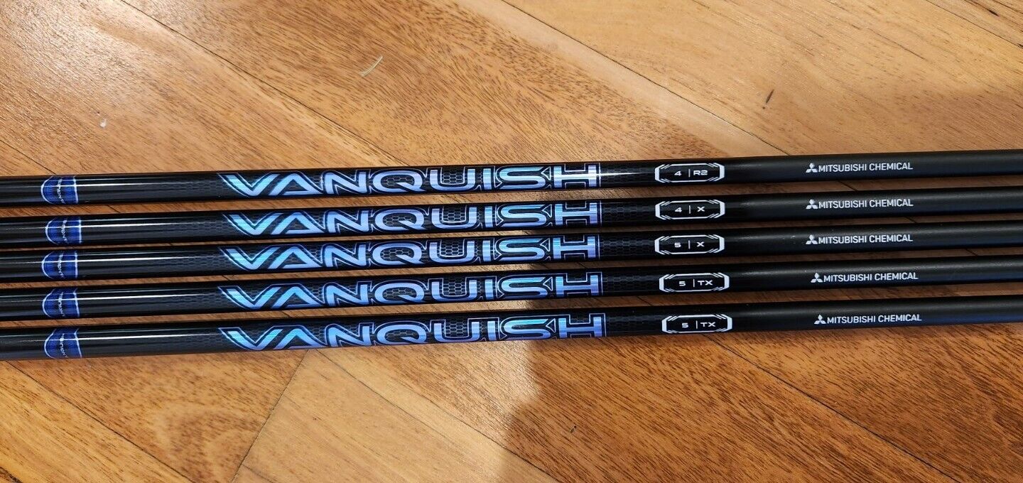 MITSUBISHI VANQUISH PRECISION CRAFTED GOLF SHAFTS - GRIP & ADAPTER FITTED RSXTX