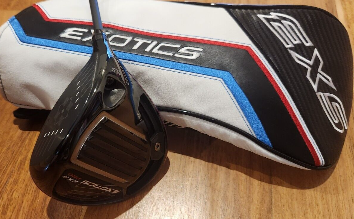 EXOTICS EXS PRO TOUR EDGE 9.5° DRIVER HZRDUS SMOKE YELLOW 6.5 - MINT CONDITION