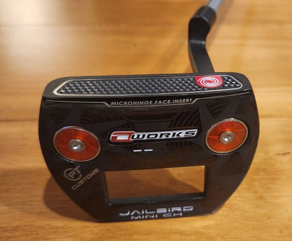 ODYSSEY OWORKS BLACK JAILBIRD MINI CH PT CUSTOMS PUTTER 35.5"