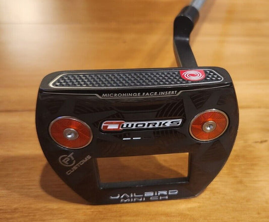 ODYSSEY OWORKS BLACK JAILBIRD MINI CH PT CUSTOMS PUTTER 35.5"