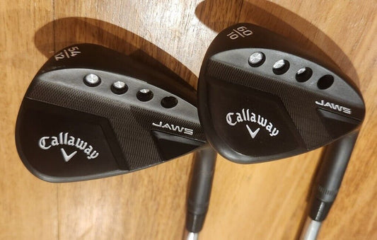 CALLAWAY RAW JAWS BLACK WEDGE SET - 54.12W 60.10S UST MAMIYA WEDGE SHAFTS