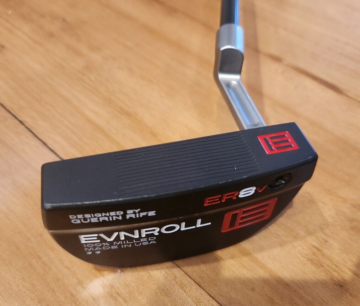 EVNROLL ER8V BLACK 100% Milled Golf Putter - 34"