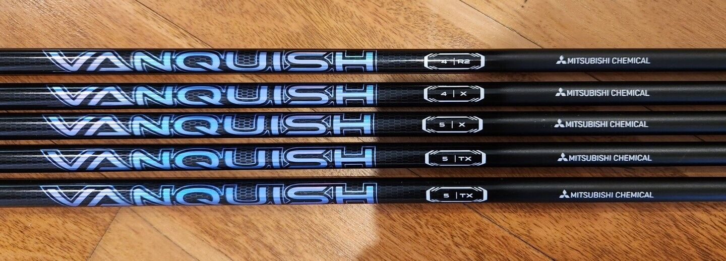 MITSUBISHI VANQUISH PRECISION CRAFTED GOLF SHAFTS - GRIP & ADAPTER FITTED RSXTX