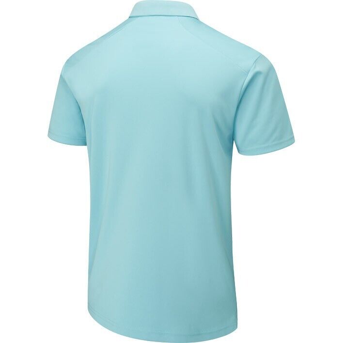 PING LINDUM Men's POLO SHIRT- Sky Blue - LARGE