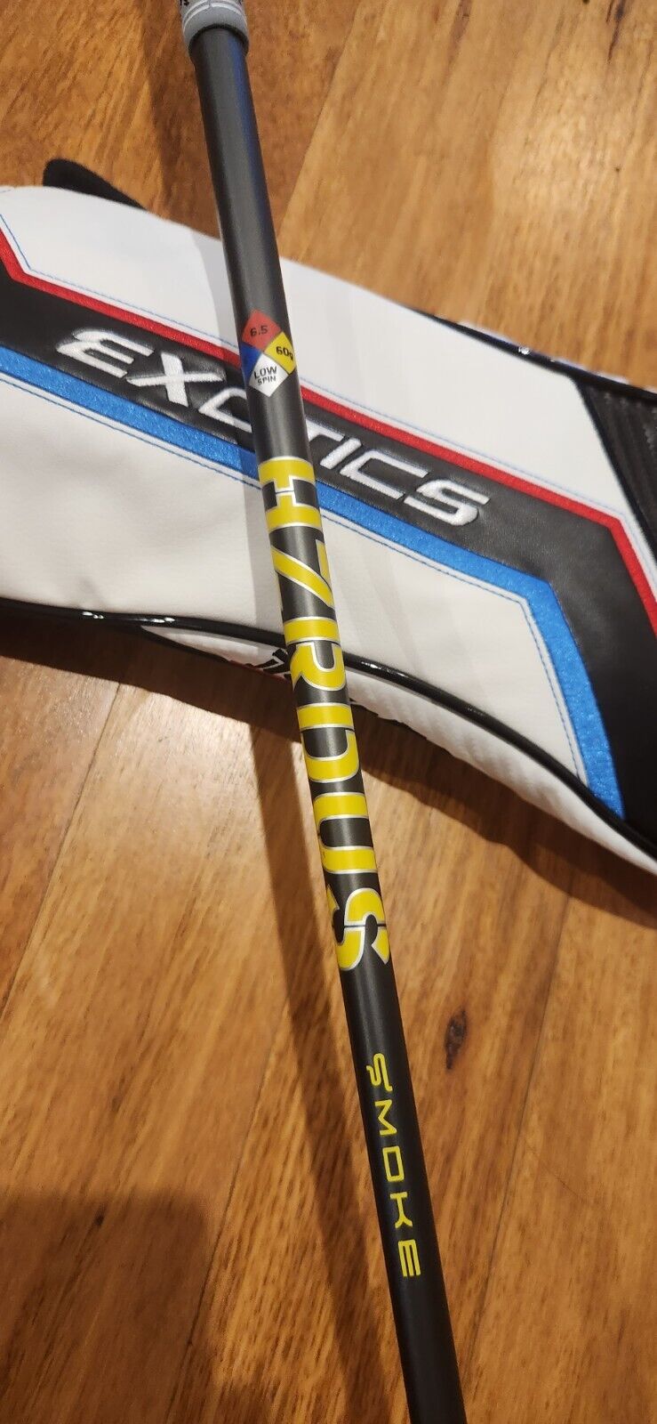 EXOTICS EXS PRO TOUR EDGE 9.5° DRIVER HZRDUS SMOKE YELLOW 6.5 - MINT CONDITION