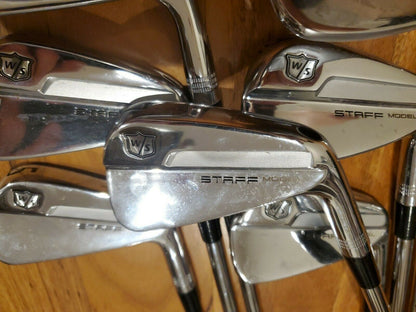 WILSON STAFF FORGED BLADE IRONS 4I-PW -  KBS 105 STIFF SHAFTS