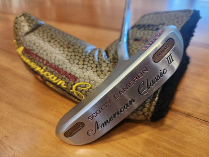 SCOTTY CAMERON AMERICAN CLASSIC III FLANGE BULLS EYE KOMBI TITLEIST PUTTER 34.5"