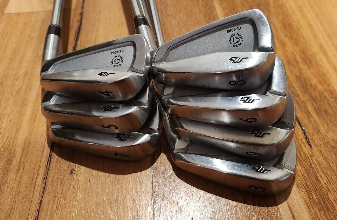 MIURA GIKEN CB-1008 FORGED IRONS 3I-9i - KBS $ Taper 120 Stiff Shafts Golf