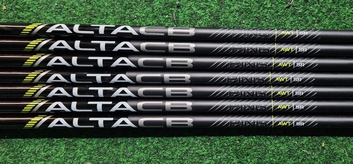 PING ALTA CB AWT GRAPHITE SHAFTS PULLED - SR FLEX  (SOFT REGULAR) 7 SHAFTS