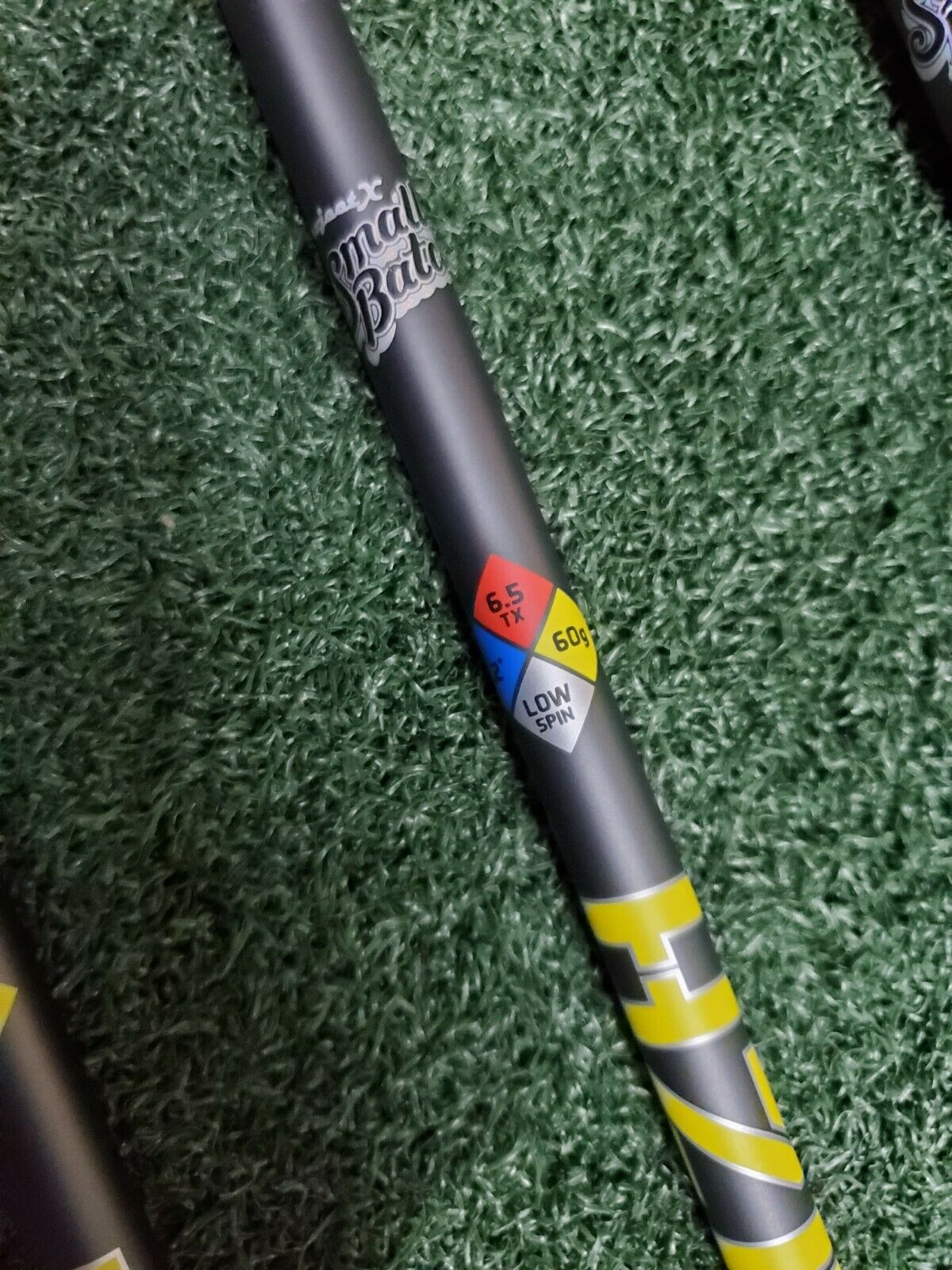 SMALL BATCH PROJECT X HZRDUS SMOKE YELLOW 60 (6.5) X SHAFT - ANY BRAND ADAPTER