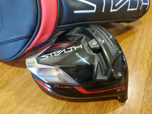TAYLORMADE STEALTH PLUS + 8° DRIVER EXCELLENT CONDITION CARONWOOD TWIST FACE