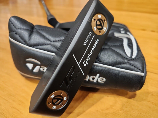 TAYLORMADE TP COLLECTION BLACK FINISH SOTO GOLF PUTTER - Headcover Included