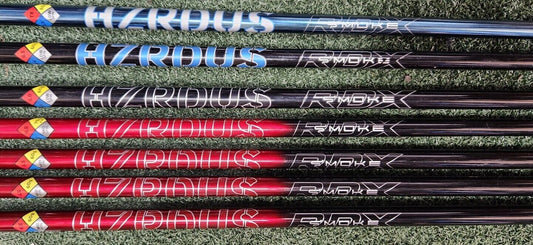 PROJECT X HZRDUS RDX RED BLACK GREEN BLUE AND PVD GOLF SHAFTS - CUSTOM BUILD