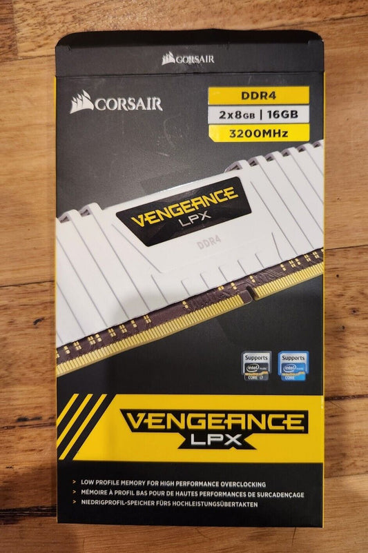 Corsair Vengeance LPX 16GB (2x8GB) DDR4 3200MHz C16 Desktop Gaming Memory White