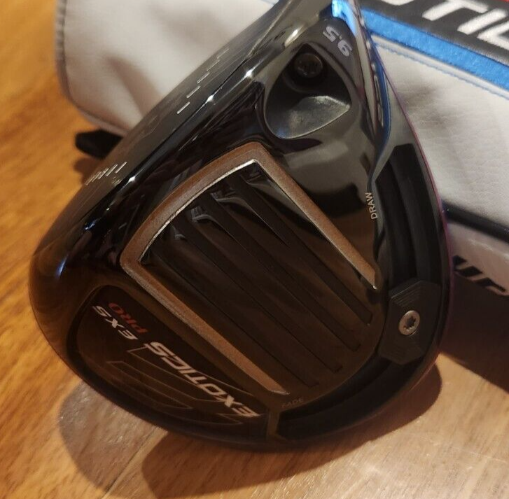 EXOTICS EXS PRO TOUR EDGE 9.5° DRIVER HZRDUS SMOKE YELLOW 6.5 - MINT CONDITION