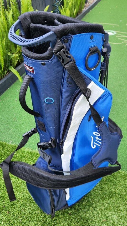 TITLEIST BLUE CARBON GOLF CARRY STAND BAG - MINT