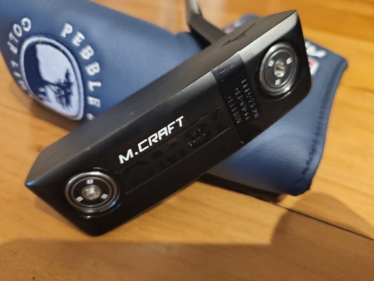 MIZUNO OMOI M CRAFT 01 MILLED FORGED BLACK PUTTER 34" - Headcover Included