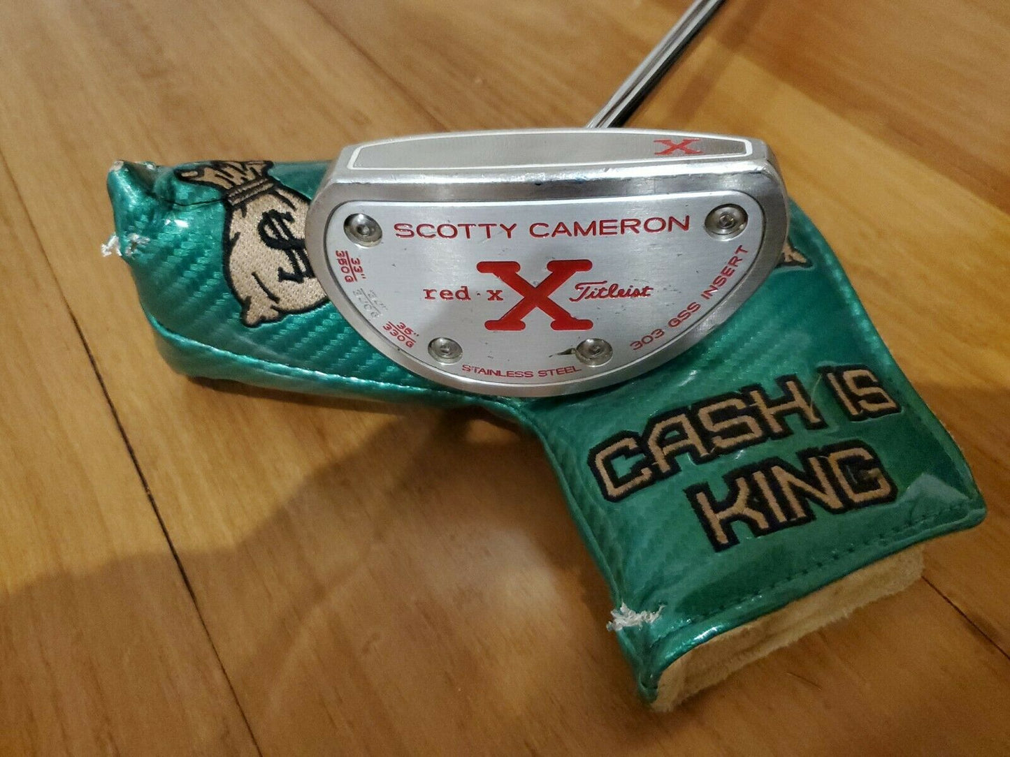 SCOTTY CAMERON RED X2 Centre Shaft Mallet Titleist PUTTER 34" Centre