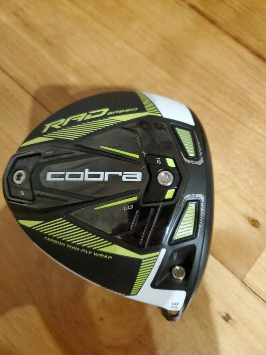 KING COBRA RAD SPEED 9.0° LOFT RANGE 7.5° - 10.5° DRIVER - HEAD ONLY - MINT