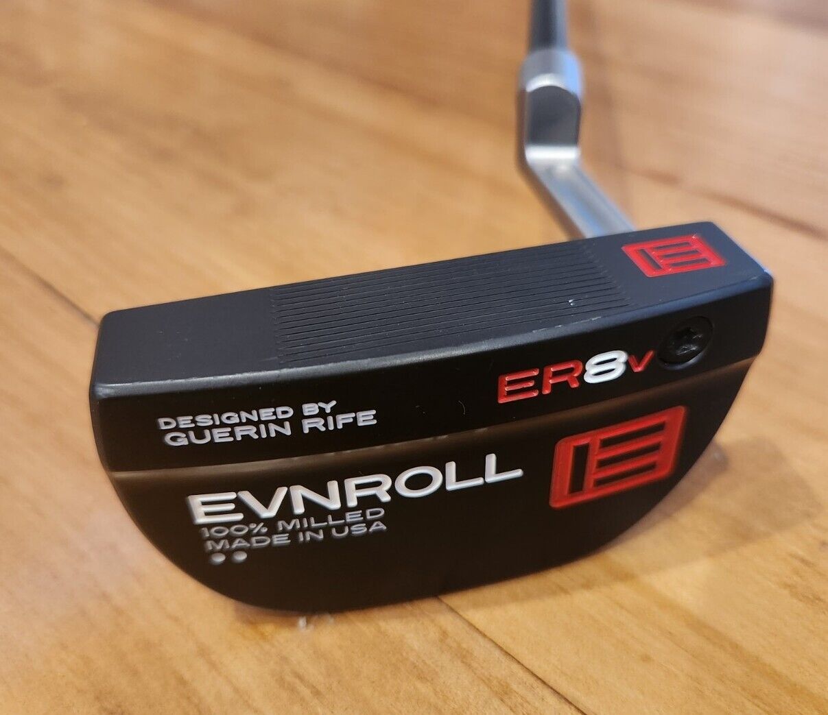 EVNROLL ER8V BLACK 100% Milled Golf Putter - 34"