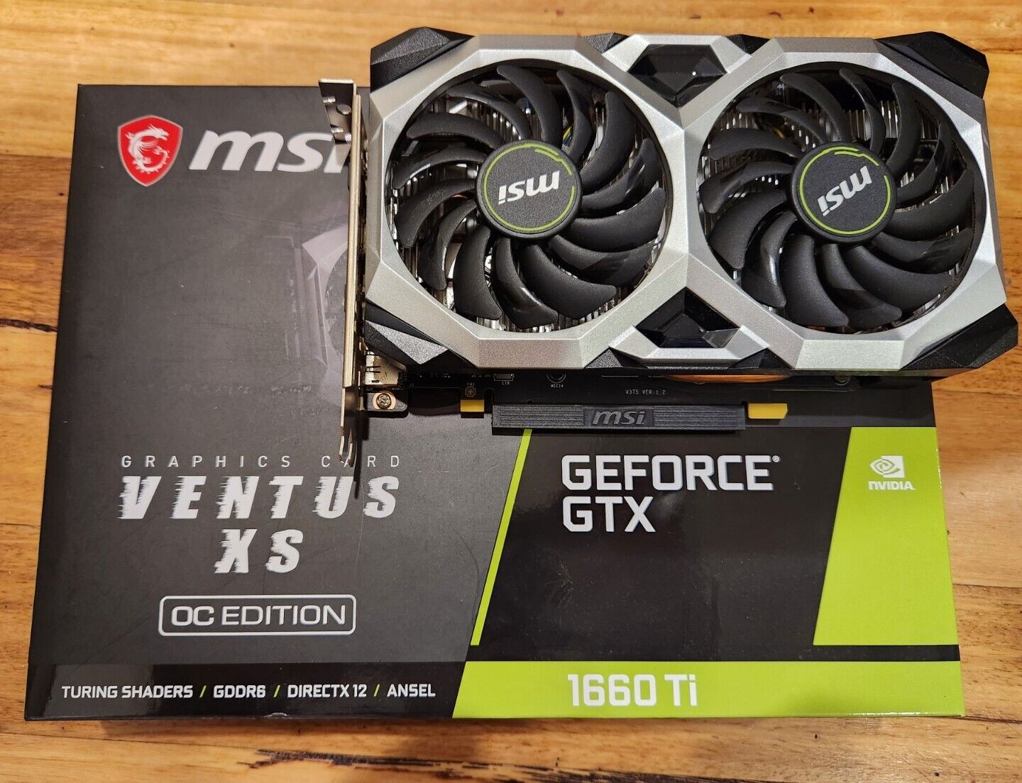 MSI GeForce GTX 1660 Ti VENTUS XS OC 6GB 6G 192-bit GDDR6 PCI-E 3.0 NVIDIA