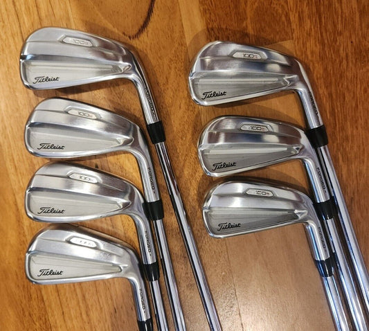 TITLEIST T100s 3-9 IRONS - Dynamic Gold AMT S300 STIFF Golf Shafts